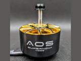 Side profile of black AOS Supernova 4220 heavy lift drone motor with silver shaft
