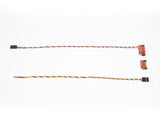 AtomRC Beluga multi-colored wiring harnesses with black plugs and red circuit board connectors