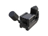 Empty AtomRC 2-axis servo gimbal mount with ventilation slots and angled antenna