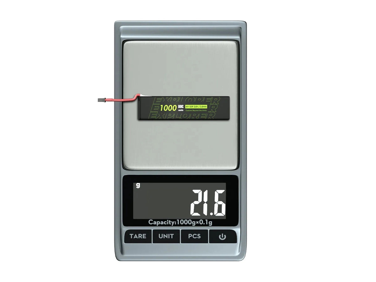 Flywoo Explorer 1S 1000mAh 80C LiHV V2 A30 Battery - 4pcs – defianceRC