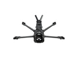 Front profile of Flywoo Explorer LR 4 HD V2 black FPV frame with camera mount