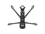 Flywoo Explorer LR 4 V2 black carbon fiber FPV drone frame top-down view