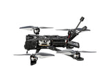 Side angle of Flywoo Explorer LR 4 V2 micro drone revealing internal circuit boards and wiring