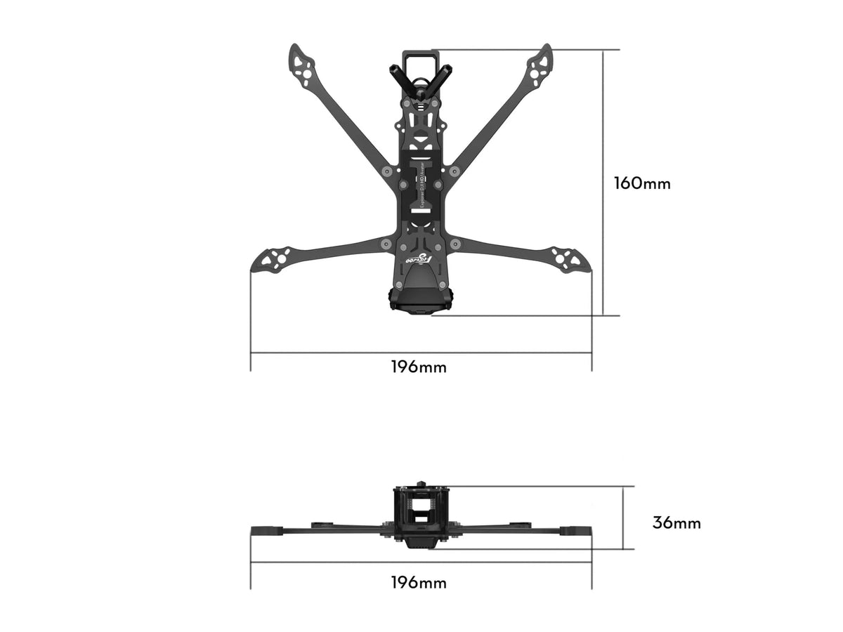 Explorer Frame Flywoo Explorer LR4 O4 Pro Frame Kit – defianceRC