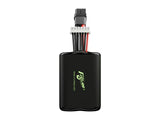 Front view of black Flywoo Explorer lithium battery pack with green logo and multi-wire XT30-UX connector