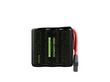 Flywoo Explorer Series 18650 Lionpack battery label detail showing Molicell P30B 3000mAh specs and red XT30 plug