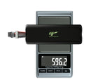 Flywoo Explorer 6S2P battery pack weighing 596.2g on digital scale showing capacity label