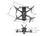 Flywoo Firefly 25 Mini O4 Pro technical diagram with dimensions and specs