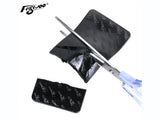 Cutting Flywoo Ultra Grip FPV battery pad with scissors
