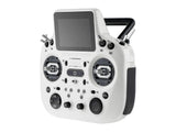 White Radiomaster GX15 radio controller with carrying handle and full button layout