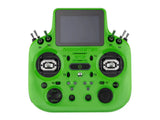 Bright green Radiomaster GX15 radio controller with glossy finish and black accents