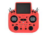 Red Radiomaster GX15 ExpressLRS radio controller with dual control sticks and screen
