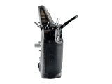 Side profile of Radiomaster GX15 MAX radio controller showing antennas and contoured grip
