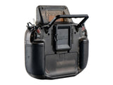 Rear view of Radiomaster GX15 MAX radio controller showing battery compartment and ergonomic handle