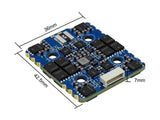 Sequre Blueson A1 4-in-1 ESC dimensions 36x42.5mm with gold-plated edges