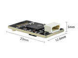 Compact 23mm Sequre ELRS 2.4GHz dual antenna receiver with dimensions