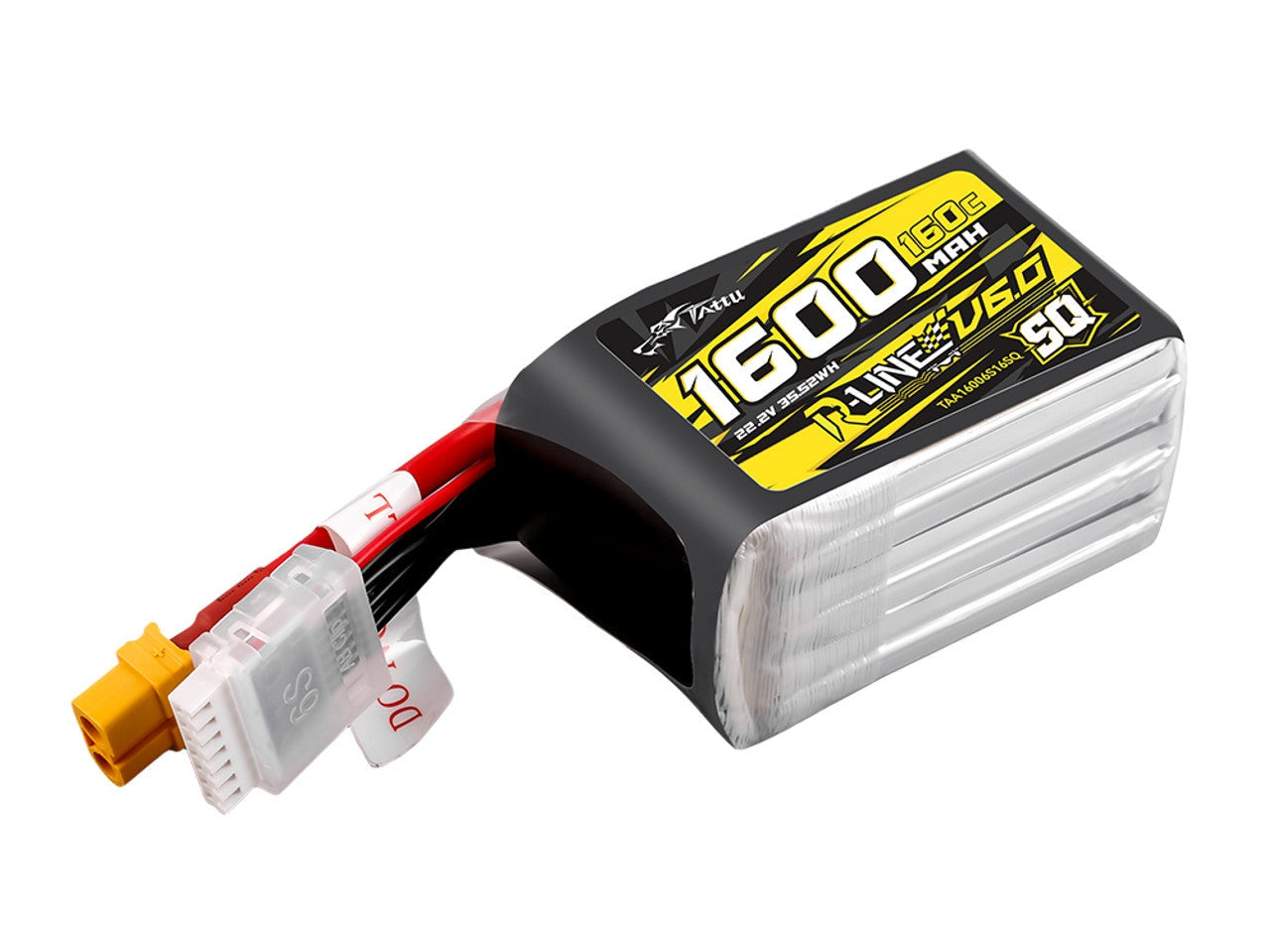 Tattu R-Line Version 6.0 1600mAh 160C 6S 22.2V LiPo – defianceRC