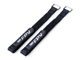 itsFPV branded black nylon cable ties with metal D-rings for drone wiring management