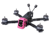 itsFPV ERA 5-inch O4 Pro drone frame kit in black carbon fiber with pink camera housing