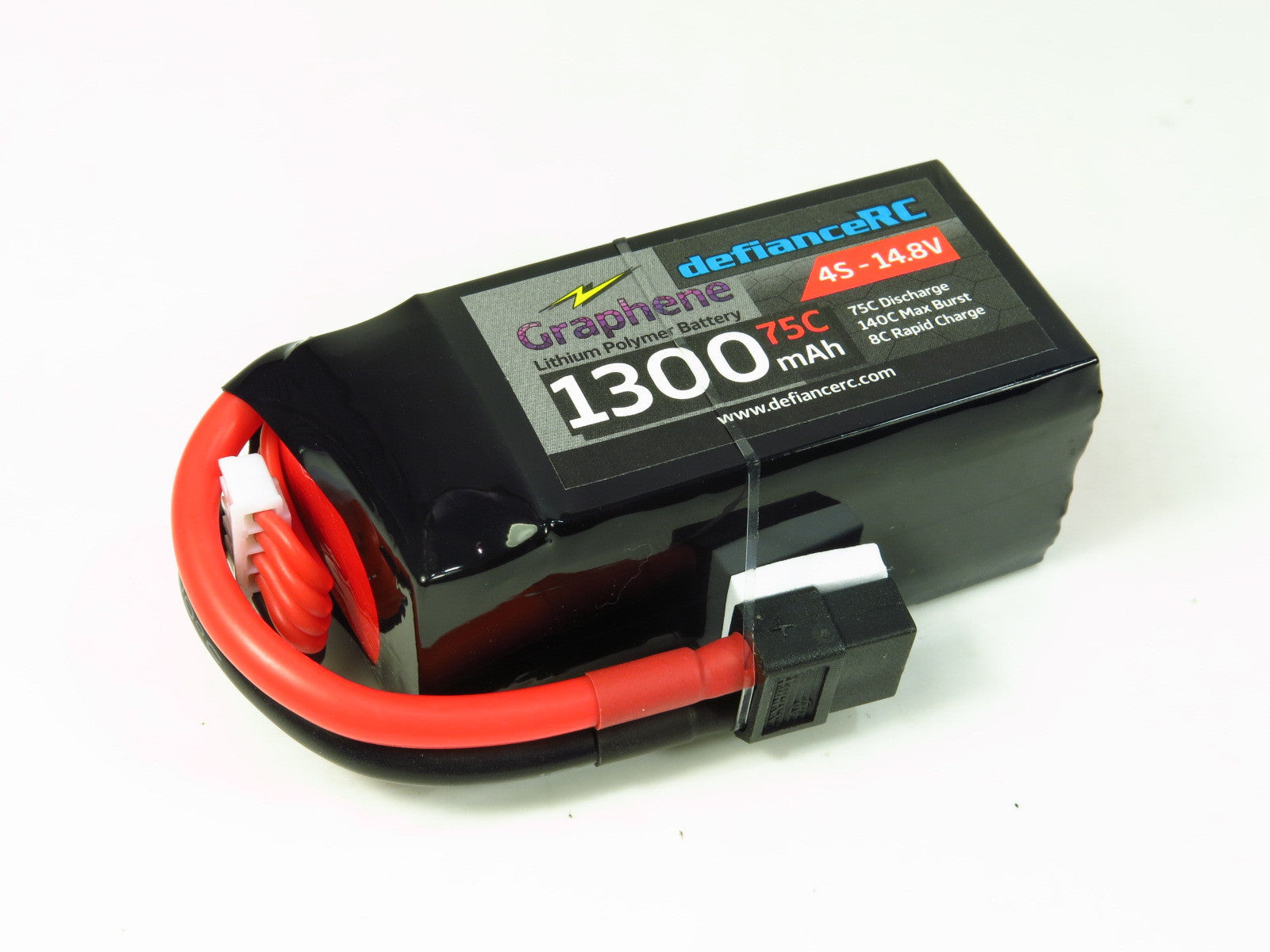 Defiance RC 4S 1300mAh 75C Graphene LiPo Battery – defianceRC