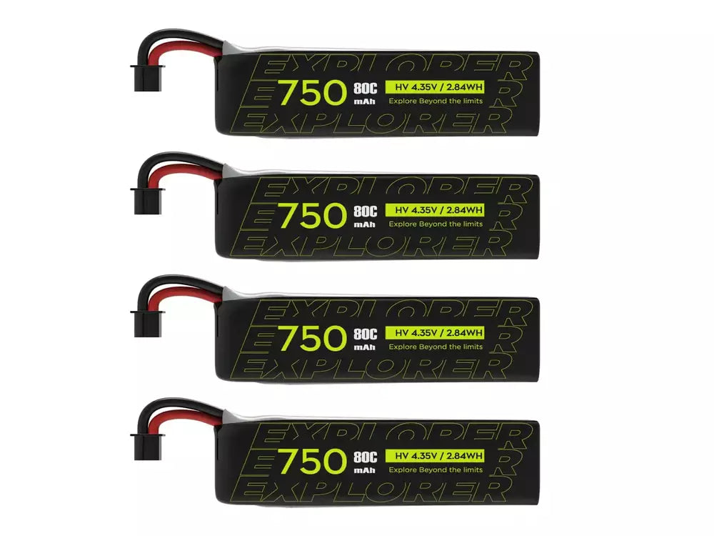 Flywoo Explorer 1S 750mAh HV V2 Batteries A30 Plug 4pcs – defianceRC