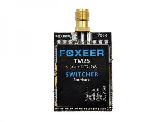 Foxeer TM25 Switcher 25/200/600mW Adjustable VTX 40ch w/Race Band - defianceRC