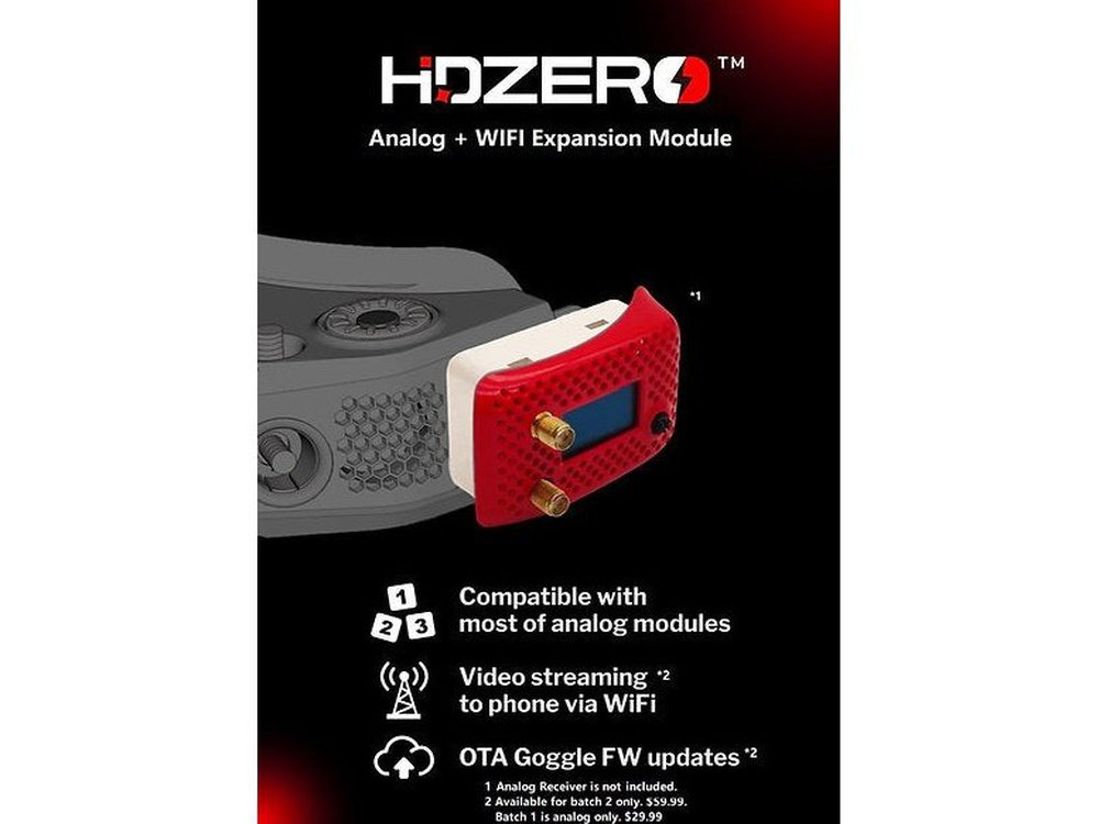 analog goggles HDZero Goggle Analog Expansion Module V2 With WiFi – defianceRC