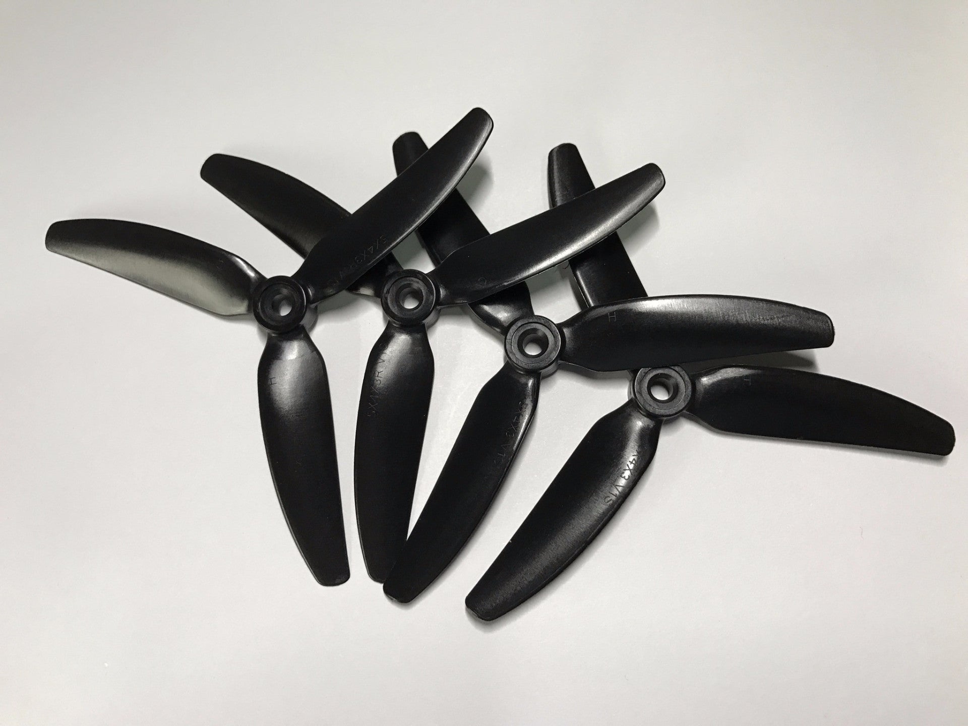 HQ Prop Black 5x4x3V1S Tri Blade Propellers ( 2 CW, 2 CCW ) – defianceRC