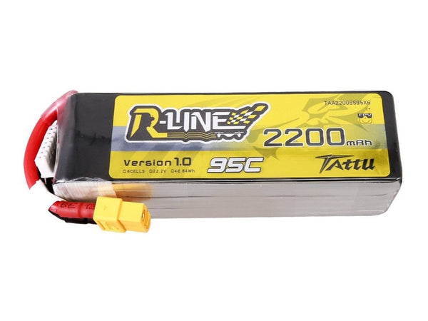 Tattu R-Line 2200mAh 22.2V 95C 6S1P LiPo – defianceRC